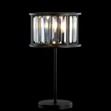 Bevin 21.5" Metal/Crystal LED Table Lamp - JONATHAN Y